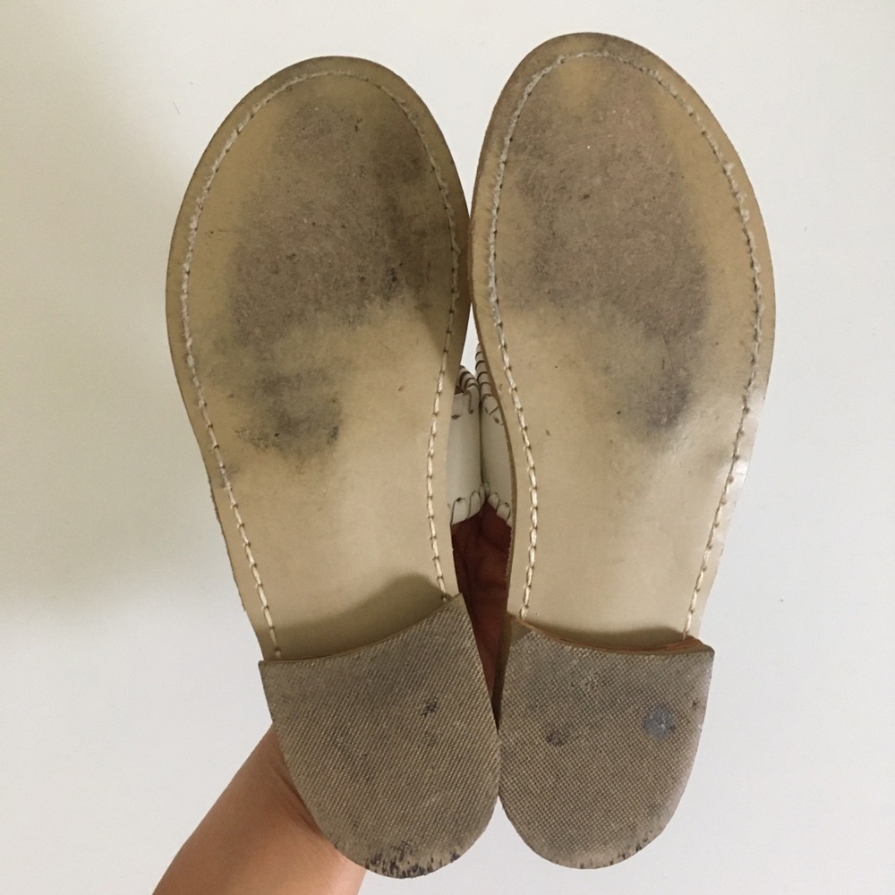 Jack Rogers classic leather flat sandals white size 6M EUC - Picture 6 of 10